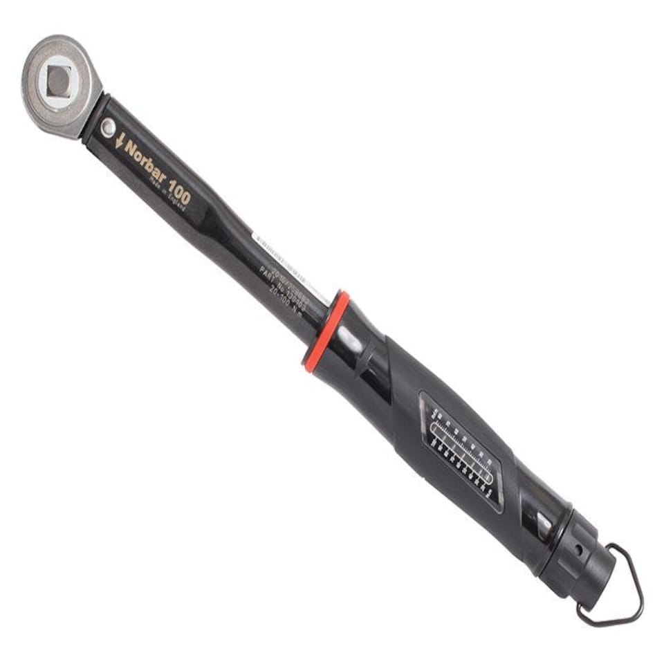Norbar Nortorque 100 Adjustable Dual Scale Ratchet Torque Wrench 1/2In Drive 20-100 Nm