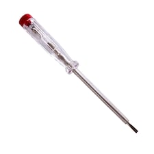 Eclipse Electric Steel Mains Tester | Clear | Clear/Red | 105mm | 1