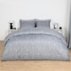 image 1 of OHS Isaac Geometric Reversible Print Duvet Cover and Pillowcase Bedding Set, Single - Grey