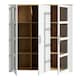 image 2 of Bohol Large Display Cabinet inc. 4x LED Lights in Riviera Oak/White