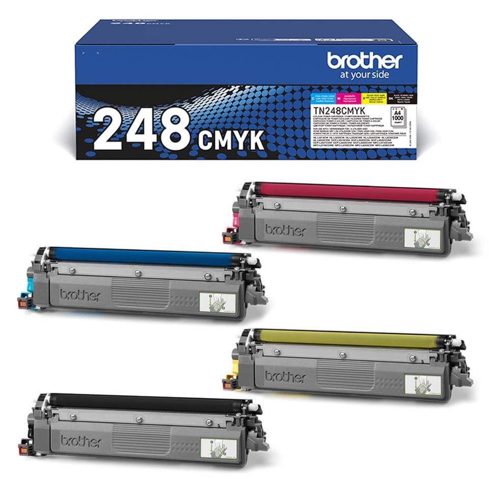image 1 of Brother TN-248CMYK Toner Cartridges | Multi | 24