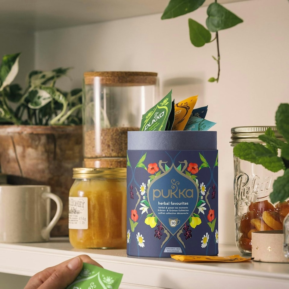 image 1 of Pukka Herbs Favourites Herbal Tea Gift Set, Ideal Gifts, 30 Teabags, 5 Flavours