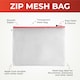 image 2 of Pack of 12 A4 Red Zip Strong Mesh Bags - Tough Waterproof Storage