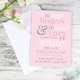 image 9 of Personalised '10 Little Fingers' Pink Baby Card