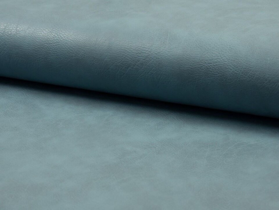 Turquoise Textured Faux Leather Fabric for Bag Making, Dressmaking, Upholstery, 132cm / 51" Wide - per metre