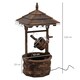 image 3 of Outsunny Wishing Well Fountain with Barrel and Pump for Garden