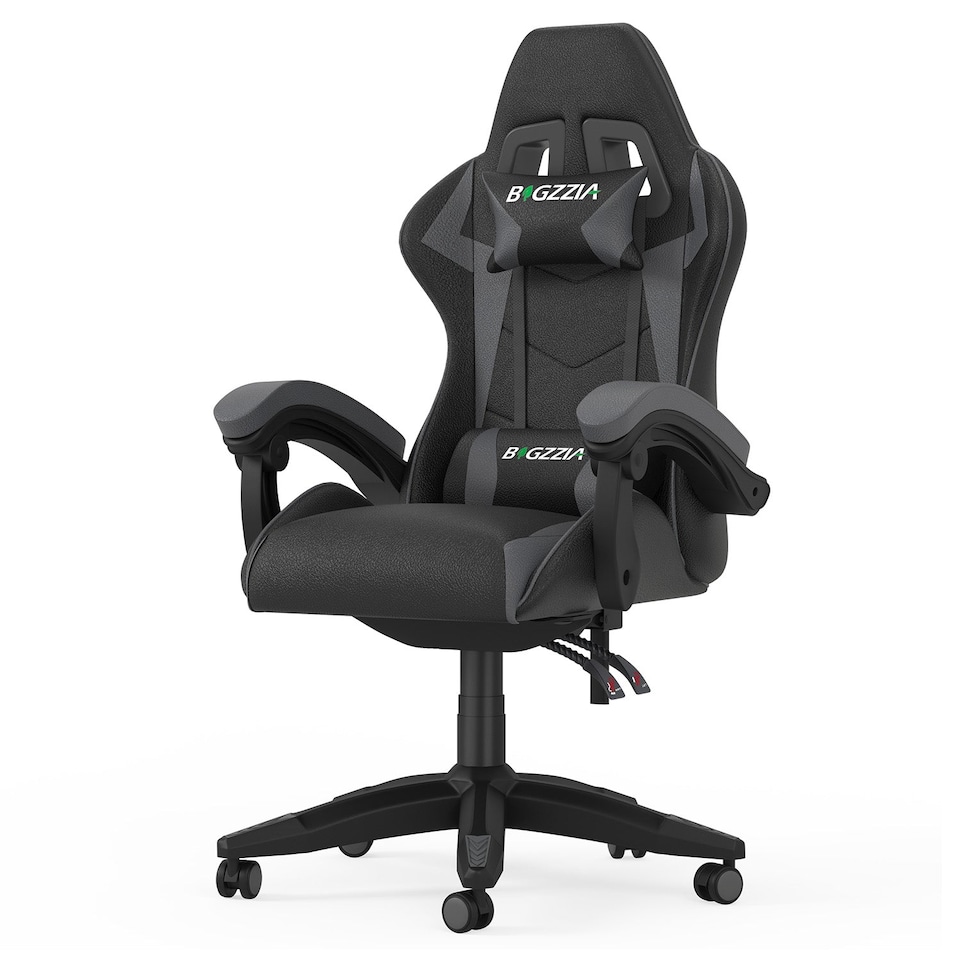 image 1 of Rattantree Reclining PU Leather Gaming Chair With Lumbar Support