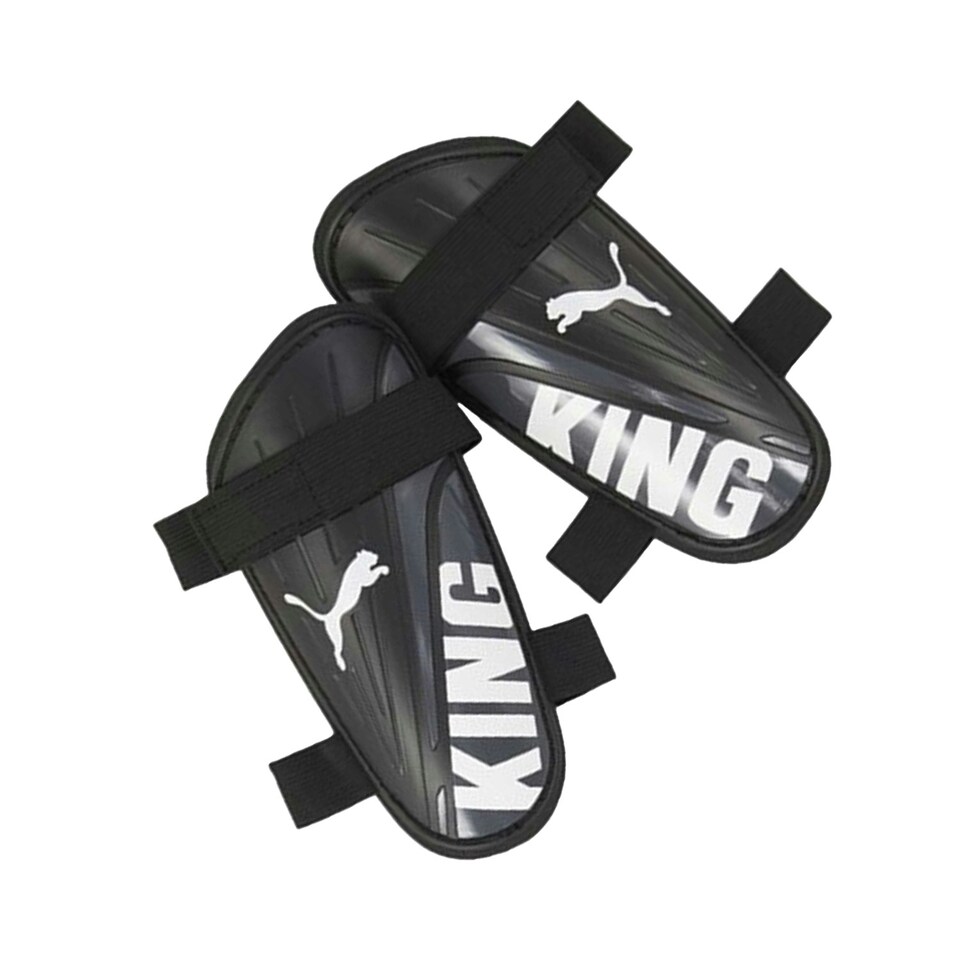 image 1 of Puma King Dual Straps Shin Guards - Black/White - 6cm x 160cm x 80cm