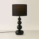 image 4 of ValueLights Marissa Black Stacked Ball Table Lamp Light