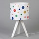 image 4 of BHS Glow Kid's LED Dots Tripod Table Lamp, White