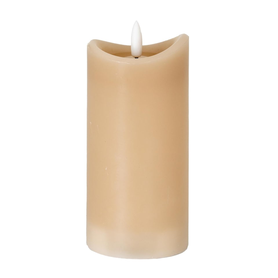 Hill Interiors Luxe Collection LED Candle (Batteries Included) | Grey | Taupe | One Size | 1