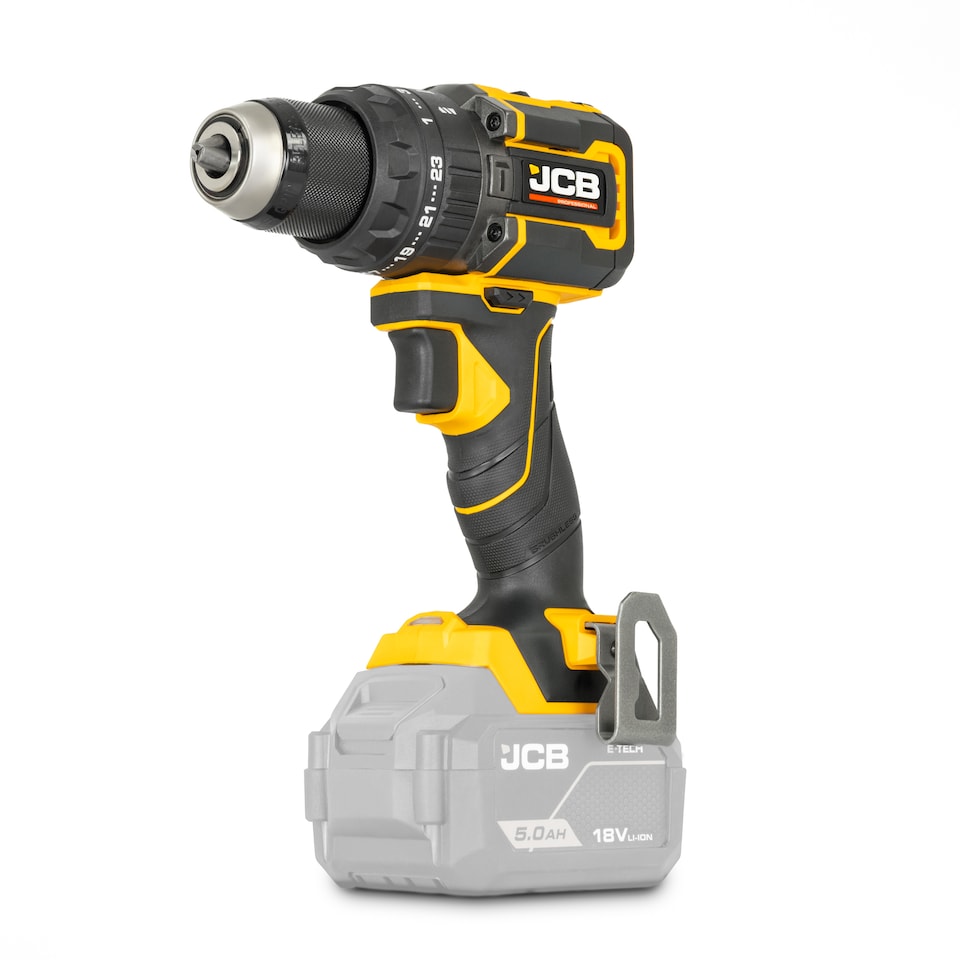 image 1 of JCB Pro Cordless Combi Drill Electric Screwdriver 75Nm, Brushless, 2-Speed, 23+3 Positions & 13mm Keyless Chuck