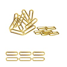 30mm Oval Shaped Brass Eyelet& Washer Metal Grommet Kit for DIY- 50pcs