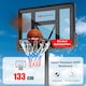image 8 of COSTWAY Basketball Hoop Backboard Height Adjustable 1.35-3.05m Black | Standard