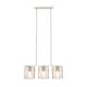 image 1 of BHS Hardy 3 Light Diner Pendant, Nickel Grey | Nickel