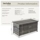 image 6 of Storage Box Kiruna - rattan garden furniture cushion storage 120 x 55 x 61.5 cm | Grey | grey | 121 x 56 x 60 cm | 1