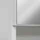 image 5 of kleankin Bathroom Mirror Cabinet Wall Mount Storage Organizer with Door