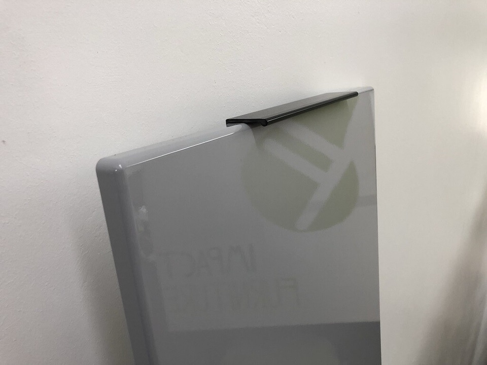 image 1 of Luna Kitchen End Panel Left Right Universal Wall Unit Grey Gloss 3000x720mm