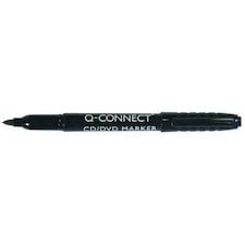 Pack of 10 Permanent Marker Pens Bullet Tip Fine Black