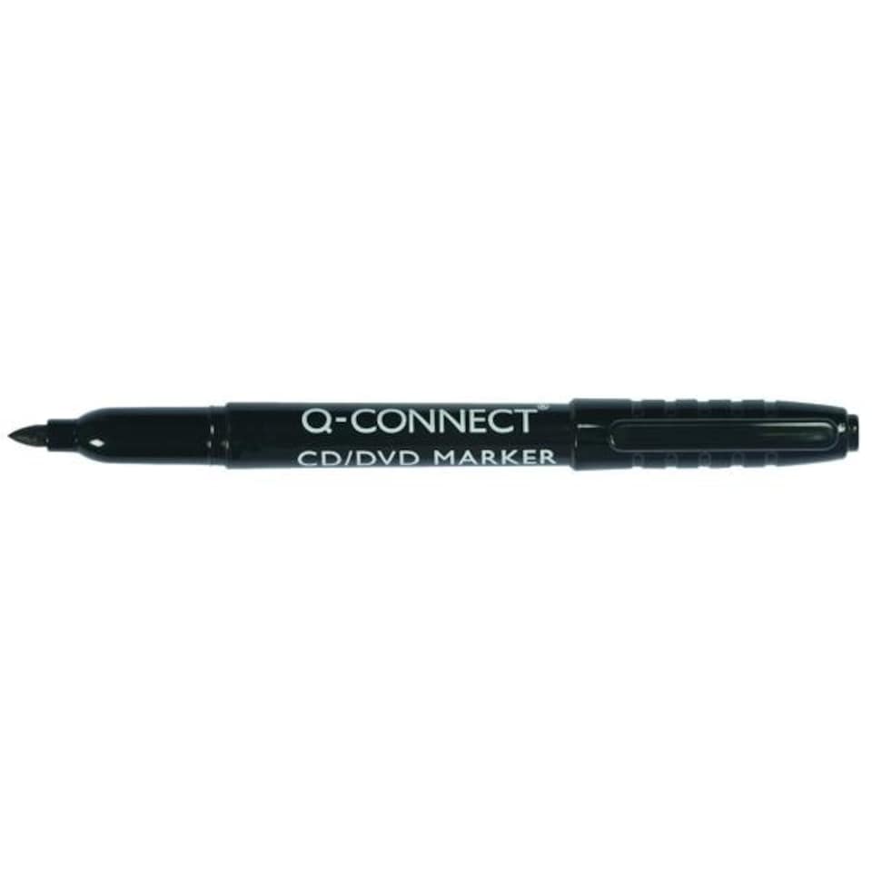 image 1 of Pack of 10 Permanent Marker Pens Bullet Tip Fine Black