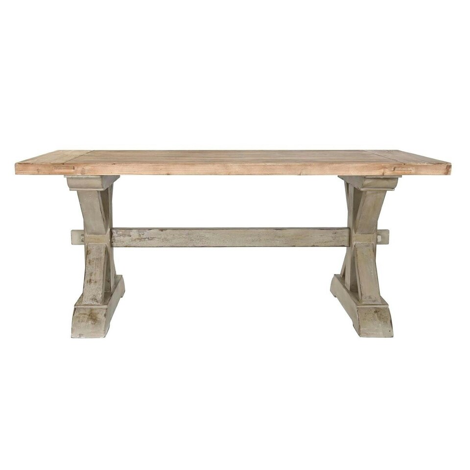 image 1 of Dining Table DKD Home Decor 180 x 80 x 76 cm Fir Natural Wood N/A