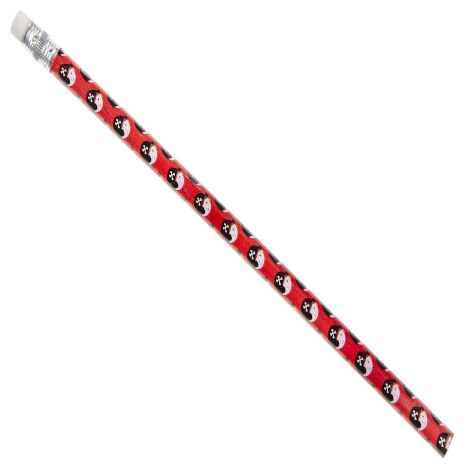 image 1 of Pack of 12 Pirate Design Pencils with Eraser