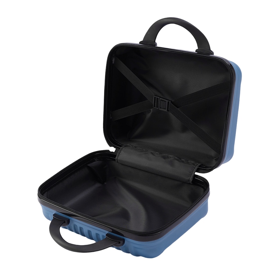 image 1 of Living and Home 2-Piece Hard Shell Suitcase Set - Blue 20" & 14"