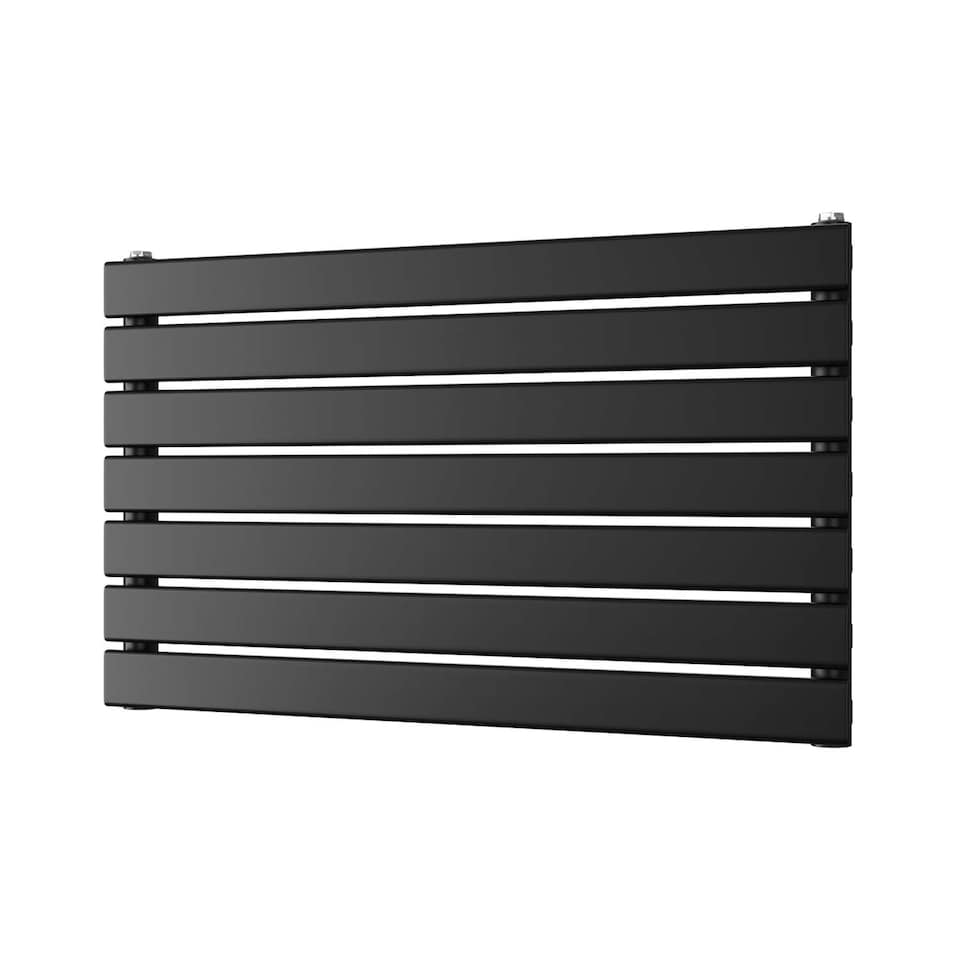 image 1 of Typhoon Axis Horizontal Single Panel Bathroom Radiator - Black (H) 476mm x (W) 800mm