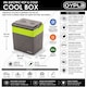 image 2 of 30L 240V AC & 12V DC Coolbox Hot Cold Portable Electric Cool Box | Green