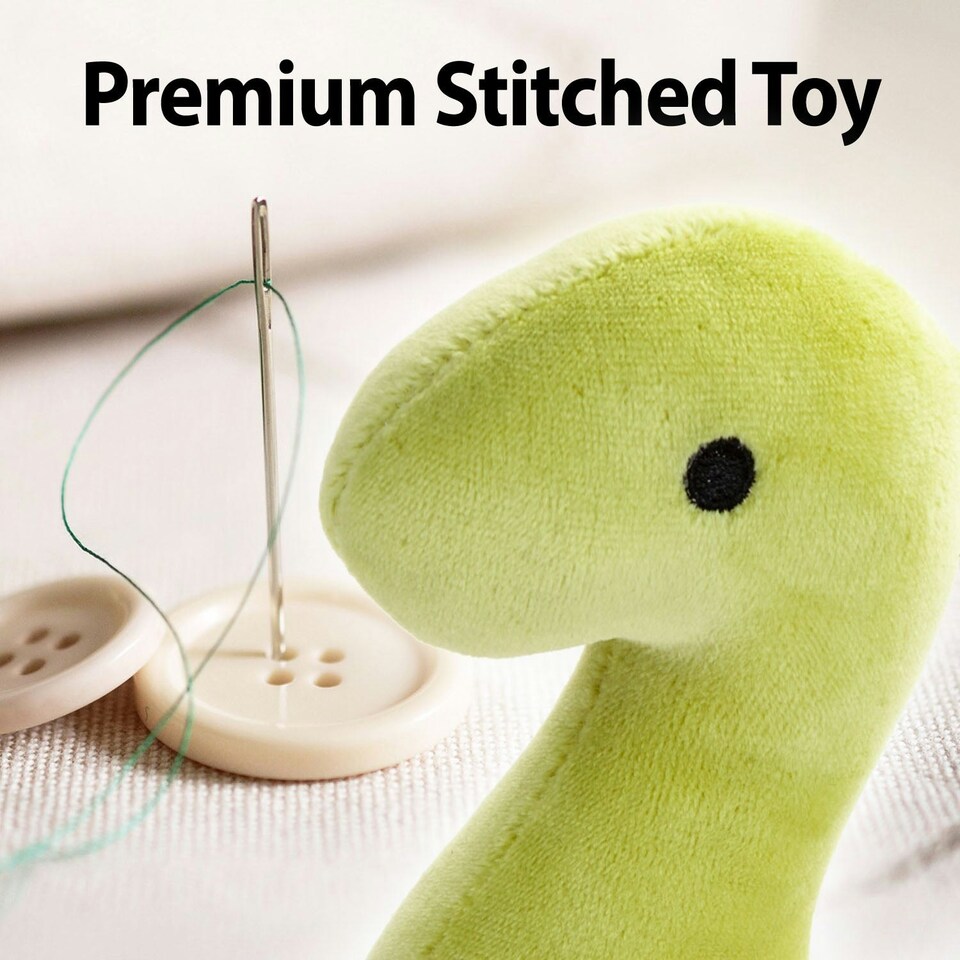 image 1 of Green Diplodocus 16cm Plush - Oh So Soft Cute Fabric Dinosaur Toy