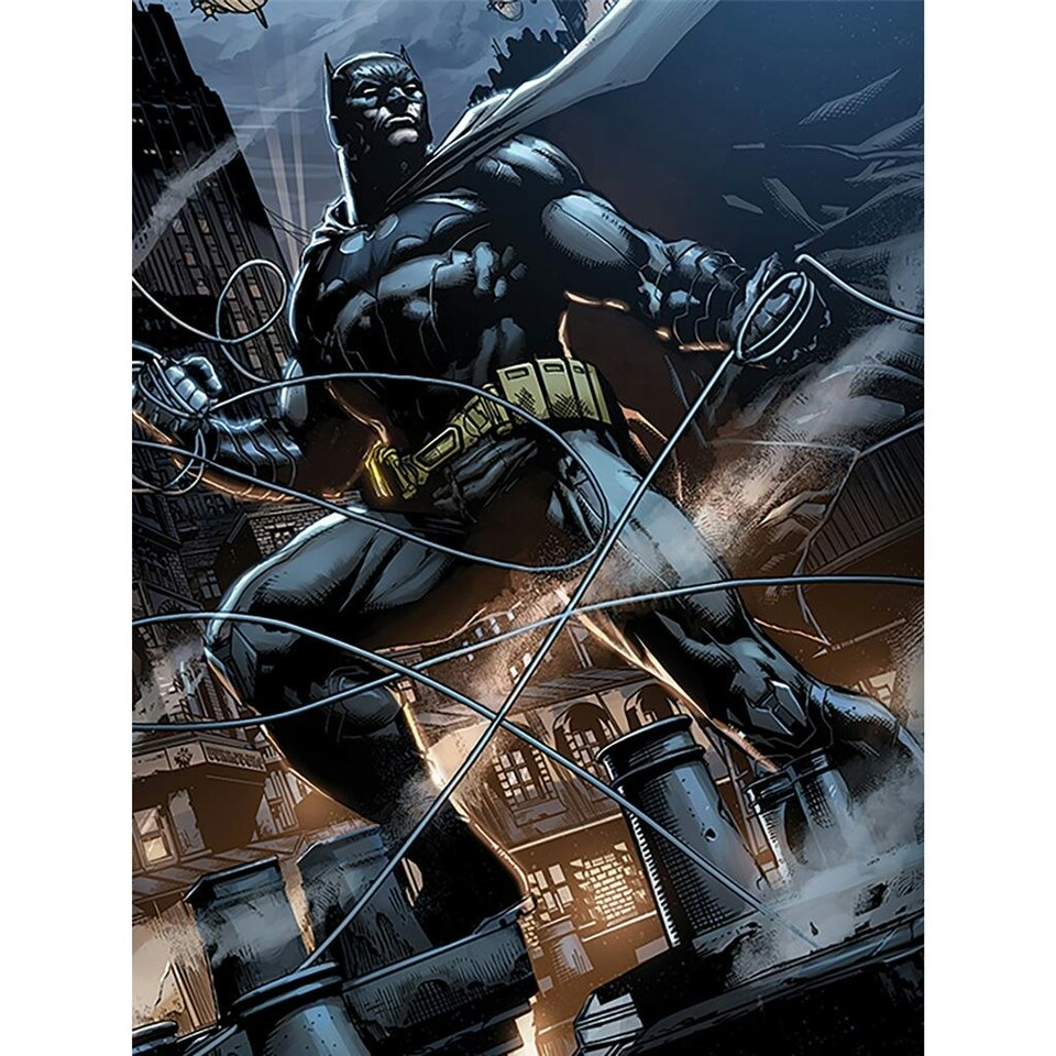 Batman (Rooftop) 60x80x4cm Stretched Canvas Print