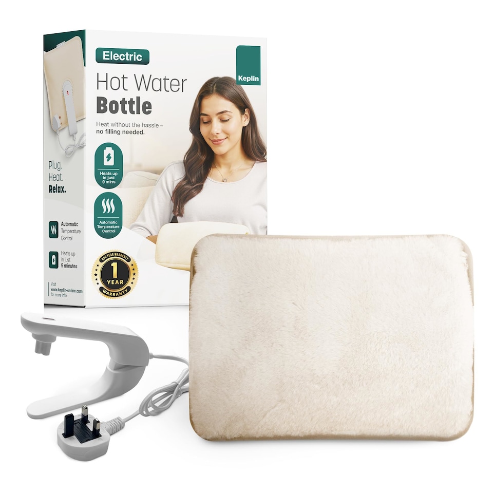image 1 of Keplin Rechargeable Electric Hot Water Bottle Fast Heating Auto Shut Off