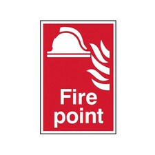 Scan Fire Point - Pvc Sign 200 X 300mm - Multi Colour - 200 x 300mm