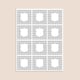 image 3 of Football Design 65mm Square Sticker sheet of 12
