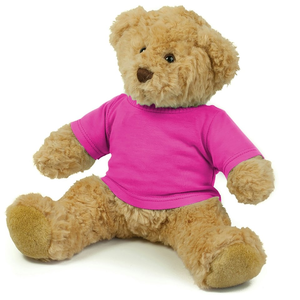 image 1 of Mumbles Teddy Bear T-Shirt Accessory - Fuchsia - M