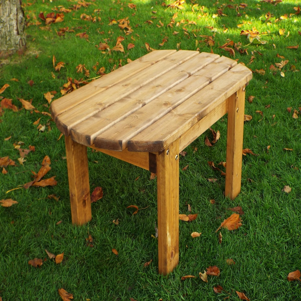 image 1 of Charles Taylor Hand Made Chunky Rustic Wooden Traditional Coffee Table