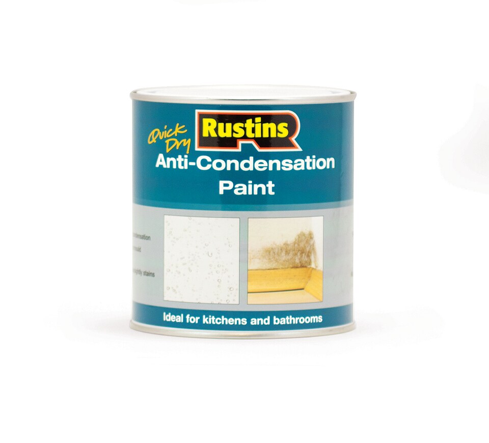image 1 of Rustins Quick Dry Anti-Condensation Paint Matt White 1L