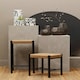 image 4 of Interiors by Premier Handwoven Stool, Durable And Comfortable Contemporary Bedroom Stool, Easy To Maintain Lounge Stool Black