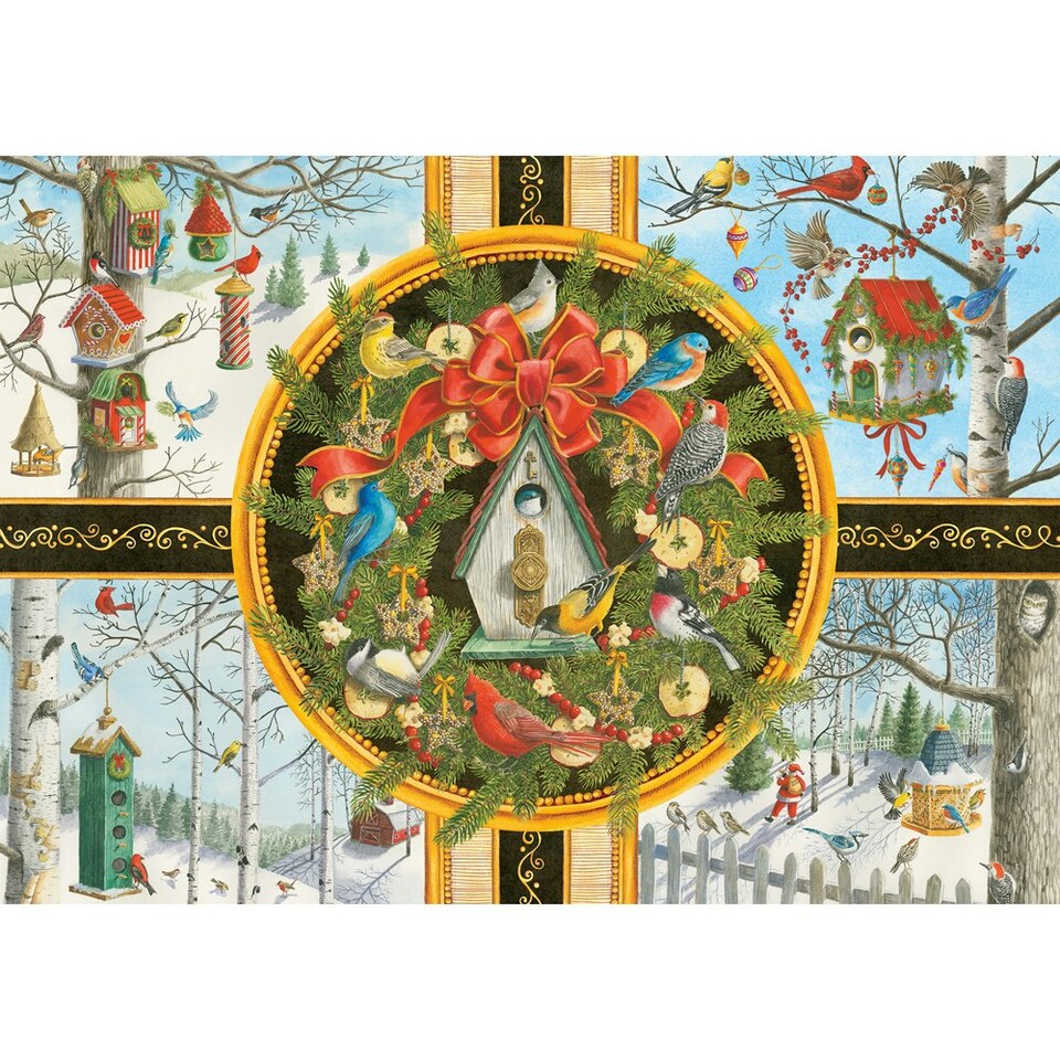 image 1 of Ravensburger Christmas Songbirds Extra Large 500 Piece Jigsaw Puzzle