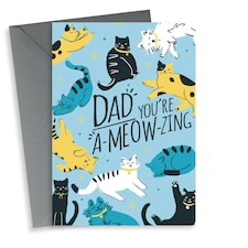 Cat Pun Father's Day Card