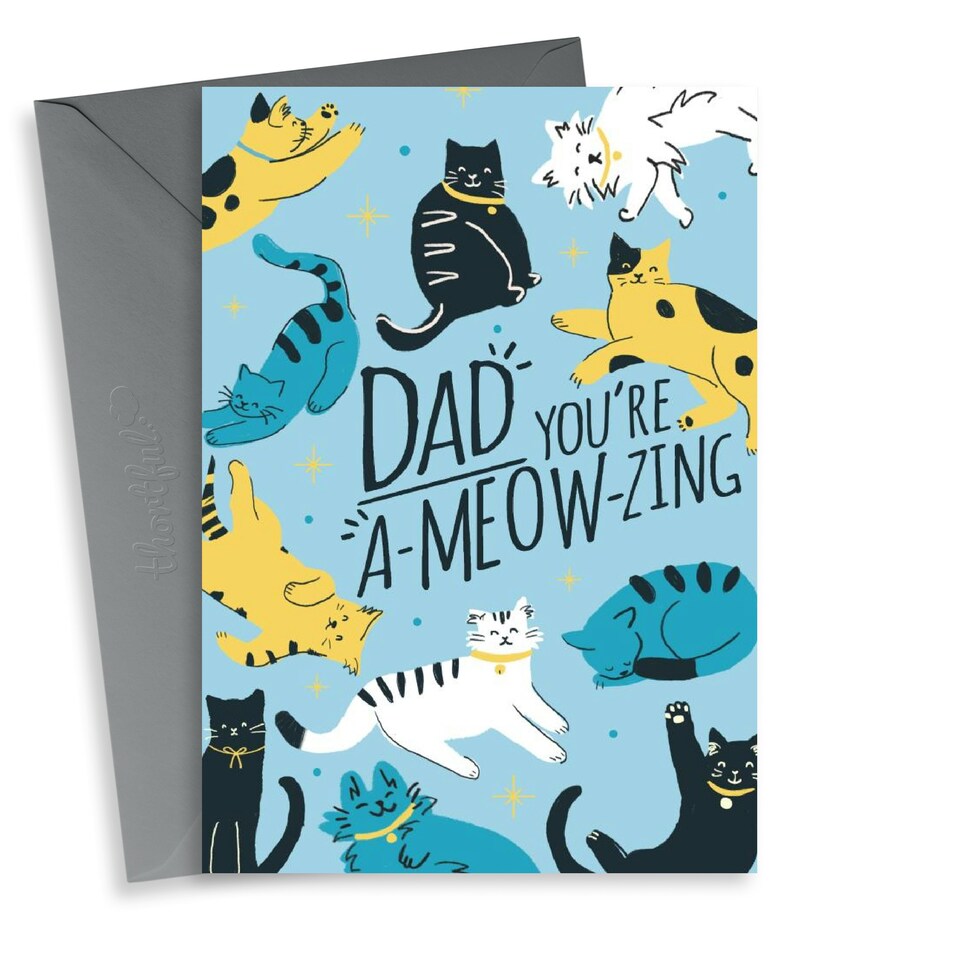 image 1 of Cat Pun Father's Day Card