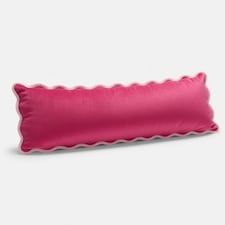 OHS Scallop Edge Bolster Pillow Soft Maternity Back Support Filled Cushion