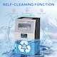 image 6 of HOMCOM Commercial Ice Maker with 4kg Ice Storage for Home Restaurant | Silver