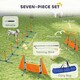 image 3 of PawHut Seven-Piece Dog Agility Equipment, Obstacle Training Course Kit