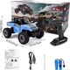 image 3 of Blue 2.4GHz 4WD Remote Control Off-Road RC Car with LED Lights – High-Speed Drift Car, Rechargeable All-Terrain Monster Truck Toy