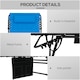 image 4 of Outsunny Foldable Sun Lounger Set, 2 Pieces Sun Lounger Blue