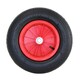 image 3 of 14 Inch Plastic Rim Wheelbarrow Replacement Pneumatic Tyre Wheel
