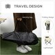 image 3 of Outsunny Folding Camping Chair with Carrying Bag and Storage Pocket, Black