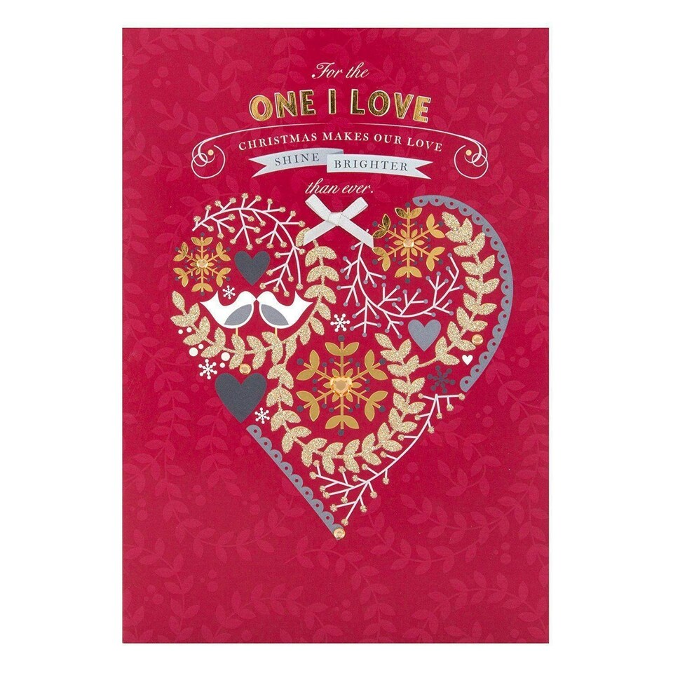 image 1 of Hallmark One I Love Christmas Card 'Laughter and Happiness'