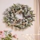 image 1 of XL Snowy Hedgerow Wreath - 60cm